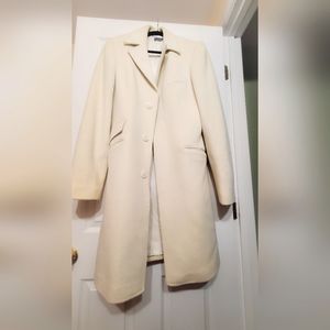Mens white/cream peacoat